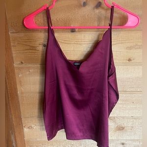 Satin Maroon Blouse
